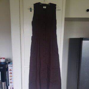 Marbl Brown Linen Dress Size Med